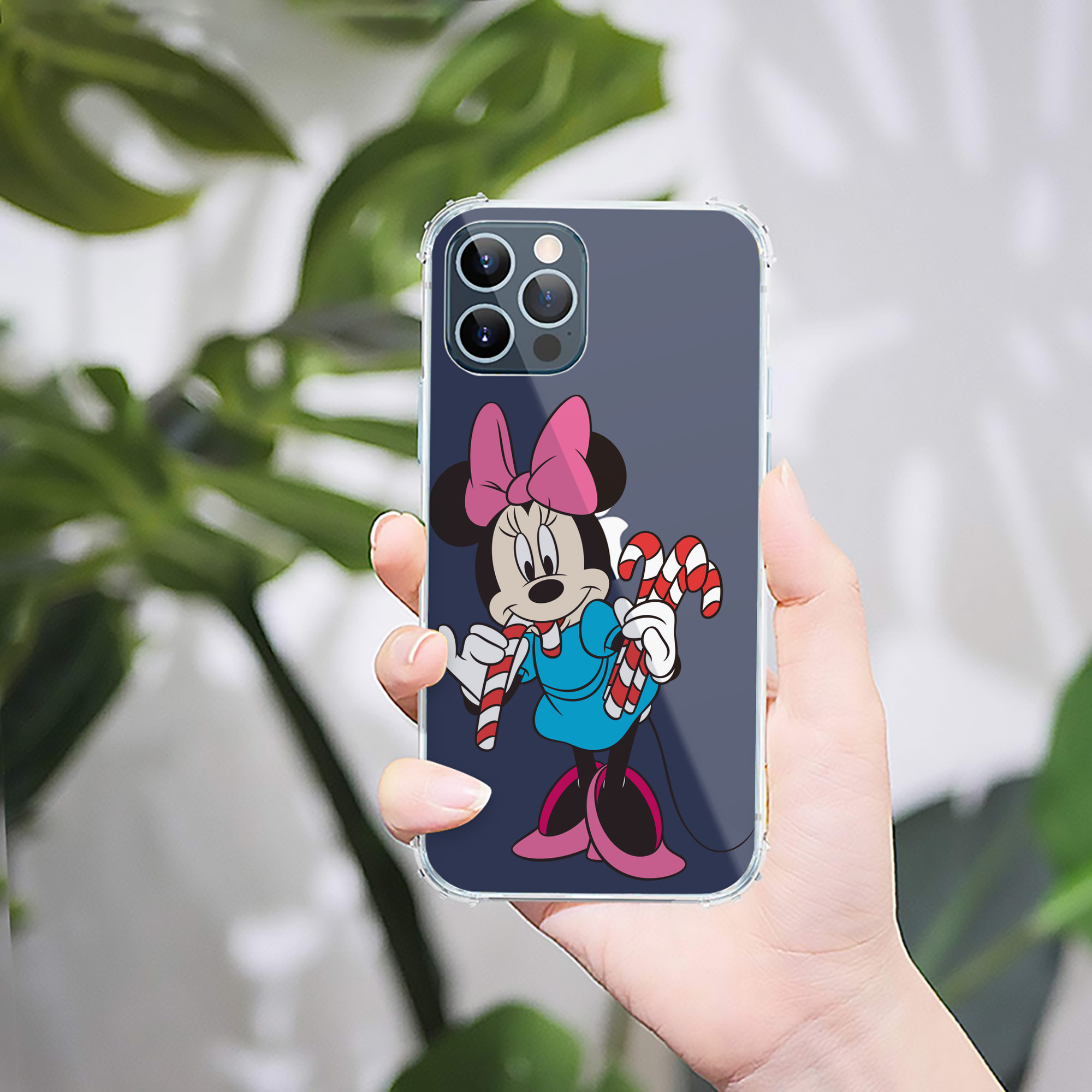 （画像用） ミッキーマウス Mickey Mouse 【iPhone 12シリーズ対応】透明スマホケース（クリアソフトケース）